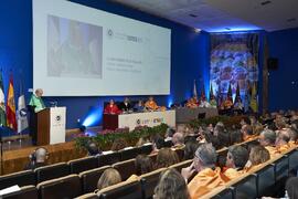 Discurso de Luis Enrique de la Villa en su investidura como Doctor "Honoris Causa" por la Universidad de Málaga. Paraninfo. Octubre de 2024