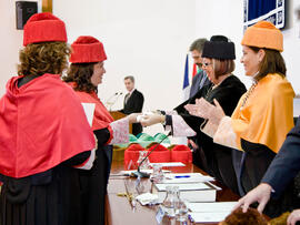 Investidura de nuevos doctores por la Universidad de Málaga 2010. Paraninfo. Enero de 2010