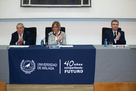 Homenaje a los jubilados y al personal que cumple 25 años de servicio en la Universidad de Málaga...