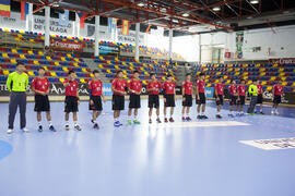 Partido Egipto - China Taipei. Categoría masculina. Campeonato del Mundo Universitario de Balonmano. Antequera. Julio de 2016
