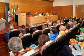Discurso de Alfonso García Cerezo. Investidura de Aníbal Ollero como Doctor "Honoris Causa" por la Universidad de Málaga. Edificio del Rectorado. Mayo de 2025