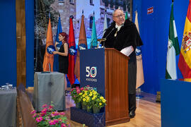 Discurso de Manuel Torralbo. Entrega de la Medalla de Oro de la Universidad de Málaga a la Universidad de Córdoba. Paraninfo. Junio de 2023