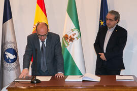 Toma de Posesión de Óscar David de Cózar Macías como Director de Secretariado de Smart Campus de la Universidad de Málaga. Edificio del Rectorado.  Marzo de 2016