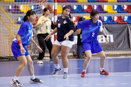 Partido Japón - Uruguay. Categoría femenina. Campeonato del Mundo Universitario de Balonmano. Antequera. Julio de 2016