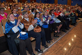 Asistentes a la entrega de la Medalla de Oro de la Universidad de Málaga a la Universidad de Córdoba y a la Universidad de Sevilla. Paraninfo. Junio de 2023