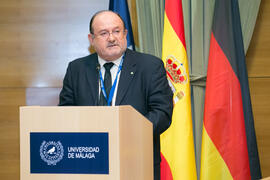 Juan Luis Gómez Colomer. Inauguración del XXVI Encuentro Anual de la Asociación Von Humboldt de España. Edificio del Rectorado. Septiembre de 2017