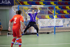 Partido Rusia contra Bielorrusia. 14º Campeonato del Mundo Universitario de Fútbol Sala 2014 (FUTSAL). Antequera. Julio de 2014