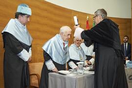 Investidura como "Doctores Honoris Causa" de Antonio García Berrio y Pilar Palomo Vázquez por la Facultad de Filosofía y Letras de la Universidad de Málaga. Edificio del Rectorado. Junio de 2024