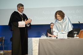 Toma de posesión de María José Berlanga Palomo como nueva Vicerrectora de Igualdad y Política Social de la Universidad de Málaga. Paraninfo. Marzo de 2024
