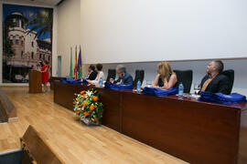 Discurso de una delegada de clase en nombre de todos los alumnos. Graduación y clausura del curso del Aula de Mayores de la Universidad de Málaga. Paraninfo. Junio de 2017