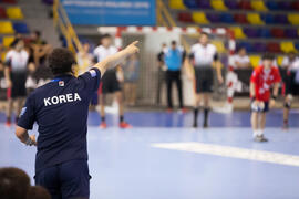 Partido Corea del Sur - Egipto. Categoría masculina. Campeonato del Mundo Universitario de Balonmano. Antequera. Junio de 2016