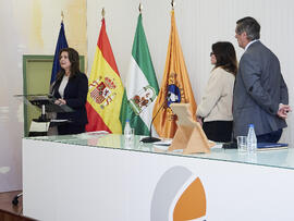 Discurso de Ana José Cisneros en su toma de posesión como nueva decana de la Facultad de Ciencias Económicas y Empresariales de la Universidad de Málaga. Campus de El Ejido. Enero de 2025