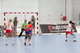 Partido Polonia - España. Categoría femenina. Campeonato del Mundo Universitario de Balonmano. Antequera. Julio de 2016
