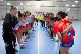 Partido Polonia - España. Categoría femenina. Campeonato del Mundo Universitario de Balonmano. Antequera. Julio de 2016