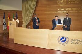 Toma de posesión de Ramón García Fernández como nuevo Subdelegado en Materia de Personal de la Universidad de Málaga. Edificio del Rectorado. Abril de 2024