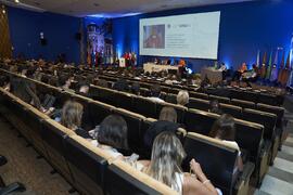 Laudatio de Francisco A. Vila. Investidura de Hermanfrid Schubart, Alejandro Portes y Luis Enrique de la Villa como Doctores "Honoris Causa" por la Universidad de Málaga. Paraninfo. Octubre de 2024