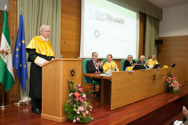 Investidura como Doctor "Honoris Causa" de Edmund Neugebauer por la Facultad de Medicina de la Universidad de Málaga. Edificio del Rectorado. Noviembre de 2016