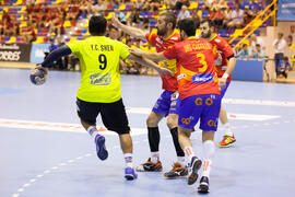 Partido España - China Taipei. Categoría masculina. Campeonato del Mundo Universitario de Balonmano. Antequera. Junio de 2016