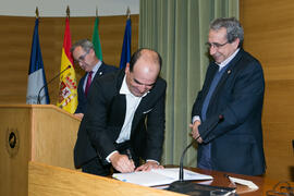 Toma de posesión de Manuel Ujaldón Martínez como nuevo catedrático de Arquitectura de Computadores de la Universidad de Málaga. Edificio del Rectorado. Marzo de 2017