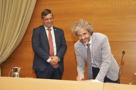 Toma de posesión de José Antonio Onieva González como nuevo Vicerrector Adjunto de Planificación de Profesorado de la Universidad de Málaga. Edificio del Rectorado. Abril de 2024