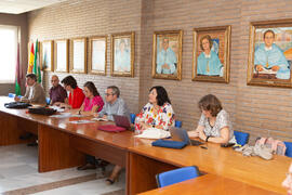 Reunión del Primer Plan Estratégico de la Facultad de Filosofía y Letras de la Universidad de Málaga. Campus de Teatinos. Octubre de 2019