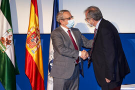 Toma de posesión de Miguel Ángel Sánchez Chaparro como nuevo profesor titular del Área de Medicina de la Universidad de Málaga. Paraninfo. Diciembre de 2021