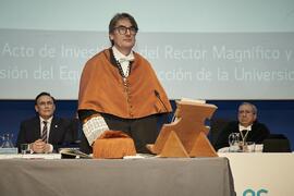 Toma de posesión de Enrique Márquez Segura como nuevo Vicerrector de Transferencia, Empresa y Transformación Digital de la Universidad de Málaga. Paraninfo. Marzo de 2024