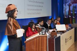 Discurso de investidura de Andrea Goldsmith como doctora "Honoris Causa" por la Escuela Técnica Superior de Ingeniería de Telecomunicación de la Universidad de Málaga. Paraninfo. Octubre de 2024