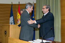 Toma de posesión de José Manuel Cejudo López como nuevo catedrático de Ingeniería Mecánica, Térmica y de Fluidos. Edificio del Rectorado. Marzo de 2017