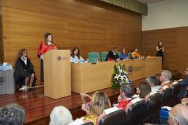 Discurso de Elsa Marina Álvarez. Investidura como "Doctores Honoris Causa" de Antonio García Berrio y Pilar Palomo Vázquez por la Facultad de Filosofía y Letras de la Universidad de Málaga. Edificio del Rectorado. Junio de 2024