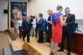 Graduación del curso del Aula de Mayores de la Universidad de Málaga. Paraninfo. Junio de 2017
