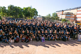 Foto de grupo tras el III Encuentro de Bienvenida para los participantes del "Buddy Program". Jardín Botánico. Octubre de 2019
