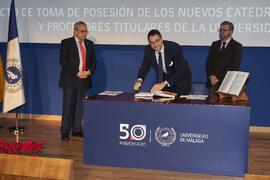 Toma de posesión de Francisco Rejón Guardia como profesor titular del Área de Comercialización e Investigación de Mercados de la Universidad de Málaga. Paraninfo. Diciembre de 2022
