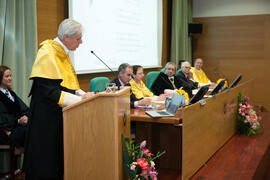 Investidura como Doctor "Honoris Causa" de Edmund Neugebauer por la Facultad de Medicina de la Universidad de Málaga. Edificio del Rectorado. Noviembre de 2016