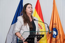 Beatriz Rodríguez Díaz. Presentación del Retrato de Honor de D. Eugenio José Luque Domínguez. Facultad de Ciencias Económicas y Empresariales. Junio de 2025