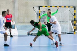 Partido Universidad de Split - Universidad de Oporto. Categoría masculina. Campeonato Europeo Universitario de Balonmano. Antequera. Julio de 2017