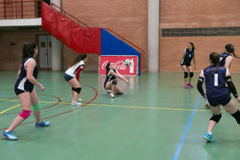 Partido femenino Universidad de Málaga - Universidad de A Coruña. Campeonato de España Universitario de Voleibol. Complejo Polideportivo Universitario. Abril de 2018