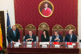 Intervención de José María Martín Delgado en el homenaje a Matías Cortés. Facultad de Derecho de ...