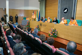 Investidura como Doctor "Honoris Causa" de José Emilio Navas por la Facultad de Ciencias Económicas y Empresariales de la Universidad de Málaga. Edificio del Rectorado. Abril de 2017