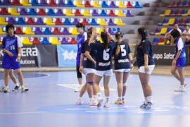 Partido Japón - Uruguay. Categoría femenina. Campeonato del Mundo Universitario de Balonmano. Antequera. Julio de 2016