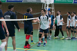 Partido UCAM - Universidad de Almería. Campeonato de España Universitario de Voleibol. Complejo Polideportivo Universitario. Abril de 2018