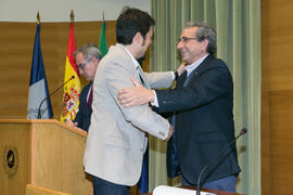 Toma de posesión de Enrique Moreno Ostos como nuevo profesor titular del Departamento de Química Orgánica de la Universidad de Málaga. Edificio del Rectorado. Marzo de 2017