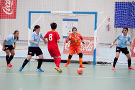 Partido China contra Uruguay. 14º Campeonato del Mundo Universitario de Fútbol Sala 2014 (FUTSAL). Antequera. Julio de 2014