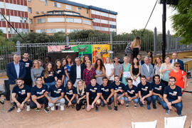 Autoridades y voluntarios. Welcome to UMA. Bienvenida a los alumnos de intercambio internacional de la Universidad de Málaga. Jardín botánico. Octubre de 2019