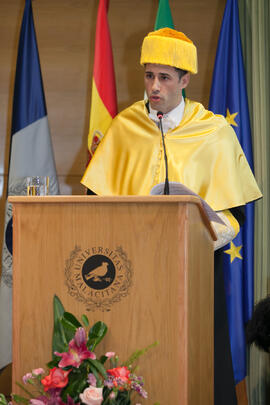 Manuel García Sillero en la investidura como Doctor "Honoris Causa" de Edmund Neugebauer por la Facultad de Medicina de la Universidad de Málaga. Edificio del Rectorado. Noviembre de 2016