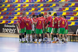 Partido Rusia - Portugal. Categoría masculina. Campeonato del Mundo Universitario de Balonmano. Antequera. Junio de 2016