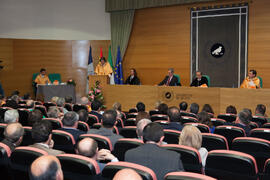 Investidura como Doctor "Honoris Causa" de Manuel Molina Lozano por la Facultad de Turismo de la Universidad de Málaga. Rectorado. Abril 2016