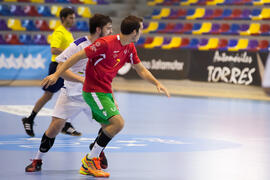 Partido Rusia - Portugal. Categoría masculina. Campeonato del Mundo Universitario de Balonmano. Antequera. Junio de 2016
