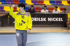 Partido Japón - Corea del Sur. Categoría masculina. Campeonato del Mundo Universitario de Balonmano. Antequera. Julio de 2016