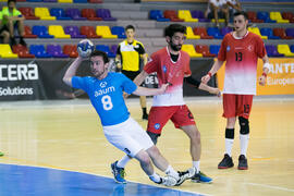 Partido Universidad del Miño - Universidad de Mármara. Categoría masculina. Campeonato Europeo Universitario de Balonmano. Antequera. Julio de 2017